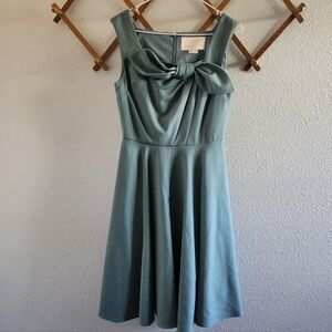 Gal Meets Glam Fit and Flare Teal Dress